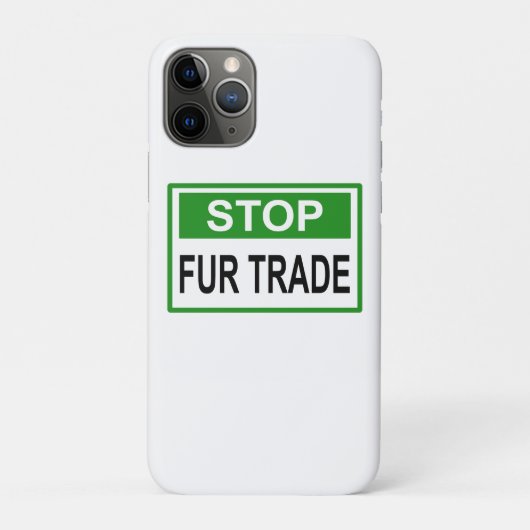 ストップFur Trade Sign Green Case-Mate iPhoneケース (裏)