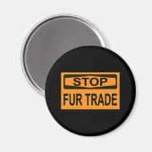 ストップFur Trade Sign orange マグネット (正面/裏面)