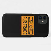 ストップFur Trade Sign orange Case-Mate iPhoneケース (裏面(横))