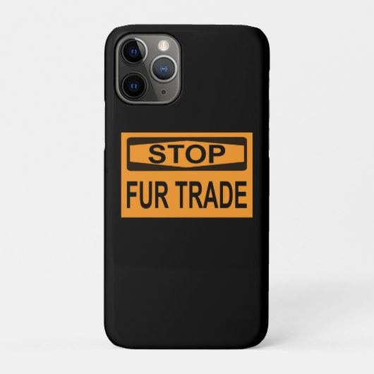 ストップFur Trade Sign orange Case-Mate iPhoneケース (裏)