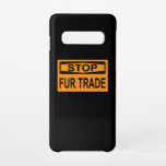 ストップFur Trade Sign orange Samsung Galaxy S10ケース<br><div class="desc">ストップ毛貿易。着用者は誰でも手に血を付けている。毛並に嫌だ毛皮が殺人だ。アンチファートレーダーに対するスローガンを持つファーデザイン。動物の権利と保護のために立ち上がる。</div>
