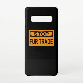 ストップFur Trade Sign orange Samsung Galaxy S10ケース