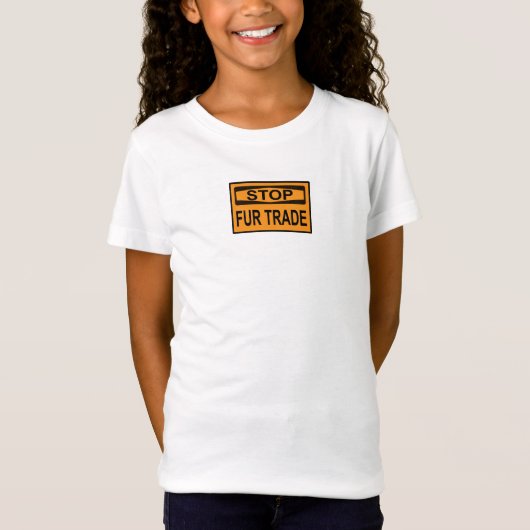 ストップFur Trade Sign orange Tシャツ (正面)