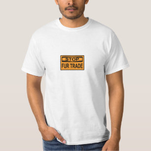 ストップFur Trade Sign orange Tシャツ
