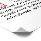 ストップGuessing Behaviors Poster、24" x 36" ポスター (角)