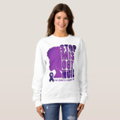 ストップMISOGYNOIR家庭内暴力認識度 スウェットシャツ (正面フル)