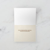 ストップMonkeyingのまわりに Groomsmanの提案 ノートカード (内部)