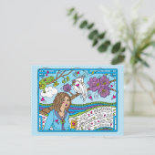 ストップOverthinking_はがき ポストカード (スタンド正面)