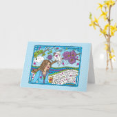 ストップOverthinking_Greetingカード カード (黄色い花)