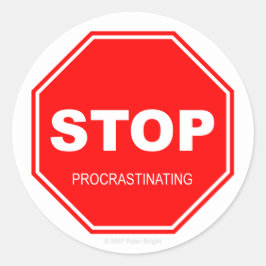 ストップProcrastining – ステッカー