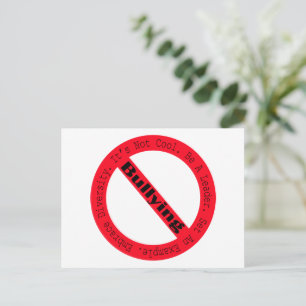 ストップShirley Taylorによるいじめロゴ ポストカード