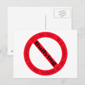 ストップShirley Taylorによるいじめロゴ ポストカード (正面/裏面)