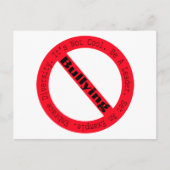 ストップShirley Taylorによるいじめロゴ ポストカード (正面)