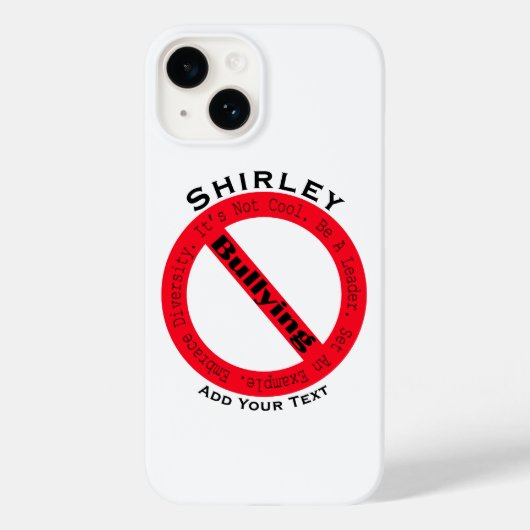 ストップShirley Taylorによるいじめロゴ Case-Mate iPhoneケース (裏面)