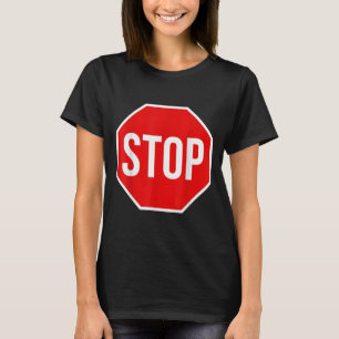 ストップSign Shirt Adult Men ストップ Kids  Sign Cos Tシャツ