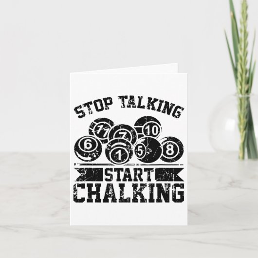 ストップTalking Start Chalking – ビリおもしろいヤード8 Ll カード (正面)