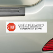 ストップTAX DOLLAR BUMPER STICKERを使用 バンパーステッカー (車上)
