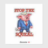 ストップThe Squeal Trump Sticker シール (シート)