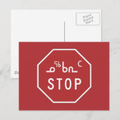 ストップTraffic Sign（カナダ） ポストカード (正面/裏面)