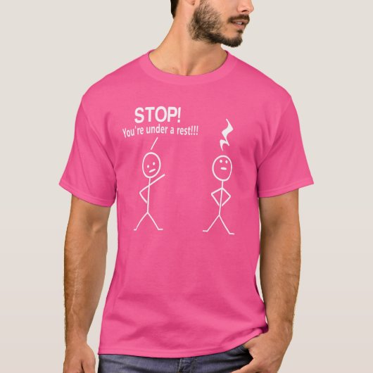ストップVネックの休憩中 Tシャツ (正面)