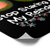 ストップXのトナカイおもしろいを見る ポスター (角)