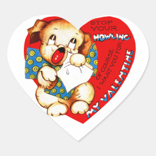 ストップYour Howling Valentine ハートシール