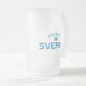 ストッ動揺してクホルムスベージュ(スウェーデン) フロストグラスビールジョッキ (正面右)