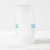 ストッ動揺してクホルムスベージュ(スウェーデン) フロストグラスビールジョッキ (中央)