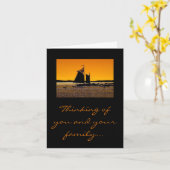 ストニントンシルエット カード (黄色い花)