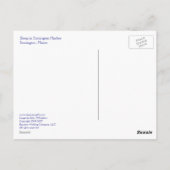 ストニントンハーバーのスループ ポストカード (裏面)