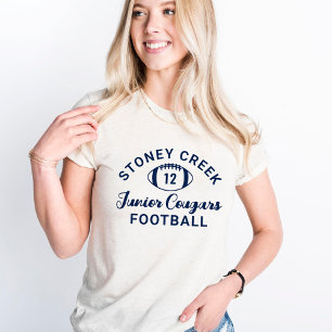 ストニー・クリーク・ジュニア・クーガーズ ネイビー オートミール トライブレンドTシャツ