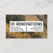 ストネマソンコントラクター手作カッコいいりテクチ素朴ャ 名刺 (正面)