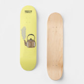 ストベートップまたはホブケトル漫画イラストレーション スケートボード (正面)