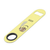 ストベートップまたはホブケトル漫画イラストレーション スピード栓抜き (裏面アングル)