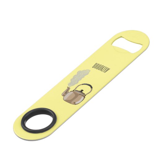 ストベートップまたはホブケトル漫画イラストレーション スピード栓抜き (裏面アングル)