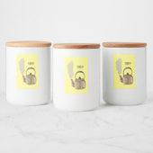 ストベートップまたはホブケトル漫画イラストレーション フードラベル (ボトル)