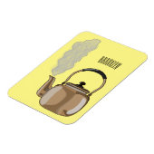 ストベートップまたはホブケトル漫画イラストレーション マグネット (左側)