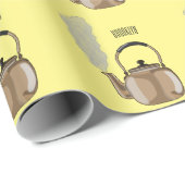 ストベートップまたはホブケトル漫画イラストレーション ラッピングペーパー (ロールコーナー)