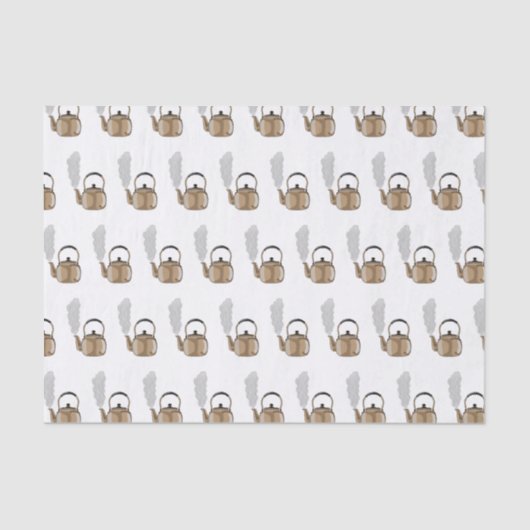 ストベートップまたはホブケトル漫画イラストレーション 薄葉紙 (正面)