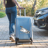 ストライキのパトリオID -カスタム市名ONE BAD BASS シール (スーツケースインサイチュ)