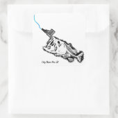 ストライキのパトリオID -カスタム市名ONE BAD BASS スクエアシール (バッグ)