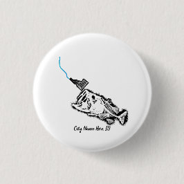 ストライキのパトリオID -カスタム市名ONE BAD BASS 缶バッジ