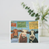 ストライキ中の牛 ポストカード (スタンド正面)