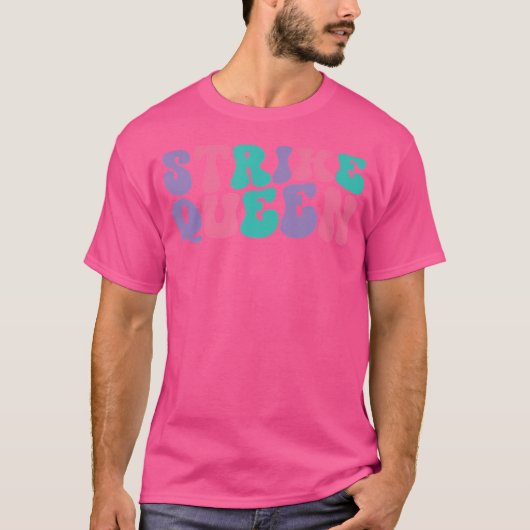 ストライククイーンWoボーリング波形 Tシャツ (正面)