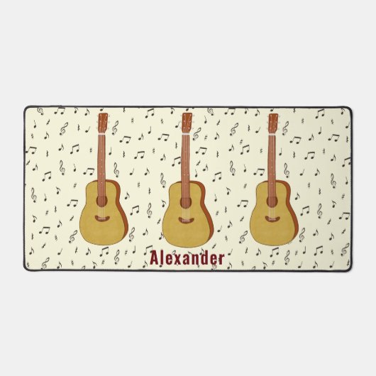 ストライクスリーギターミュージックデザイン デスクマット (正面)