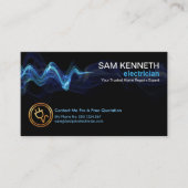 ストライクブルー稲妻ホーム修理電気技師 名刺 (正面)