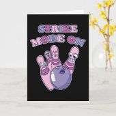 ストライクモード ボウリングプレイヤー ボウリングギフト カード (黄色い花)