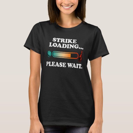 ストライク読み込み待ちボーリング Tシャツ (正面)