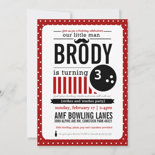 ストライク&スタッチズ招待状 招待状 (正面)