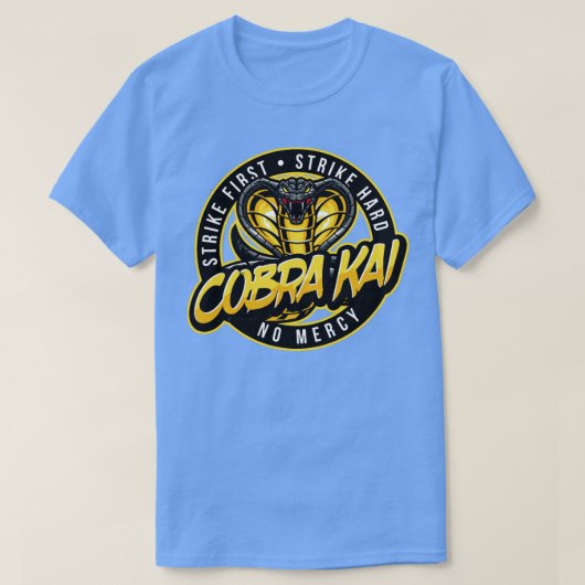 ストライク・ファースト・スト・懸命・ノー慈悲 Tシャツ (デザイン正面)